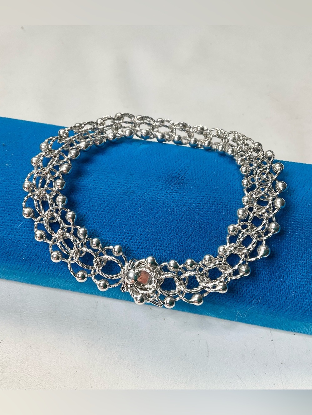 Birks Sterling Silver Vintage Charm Bracelet in Box 1960’s